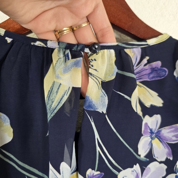 Kate and Lily Women's Size 8 Floral Ruffle‎ Sleeveless Flowy Midi Sun Dress - Picture 8 of 8